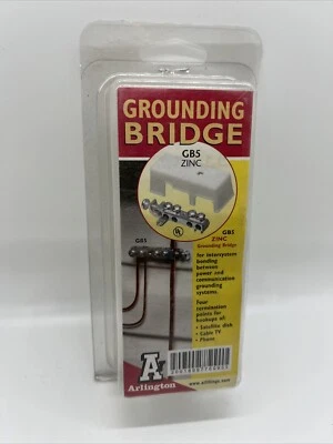 Arlington GB5 heavy-duty Zinc Grounding Bridges with white plastic cover - Image 1 of 3