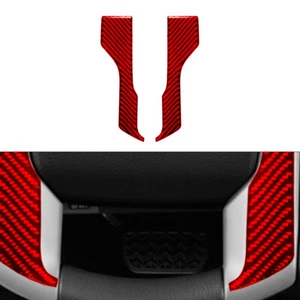 Red Steering Wheel Button Type-A Trim Carbon Fiber For Toyota Tacoma 2012-2015 - Picture 1 of 12