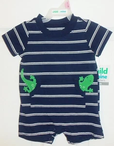Carter's Child of Mine Boys Lizard Romper Size 0-3 M, 6-9 M NEW - Picture 1 of 4