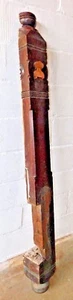 Antique Victorian Style Half Newel Post - C. 1880 Walnut Architectural Salvage - Picture 1 of 6