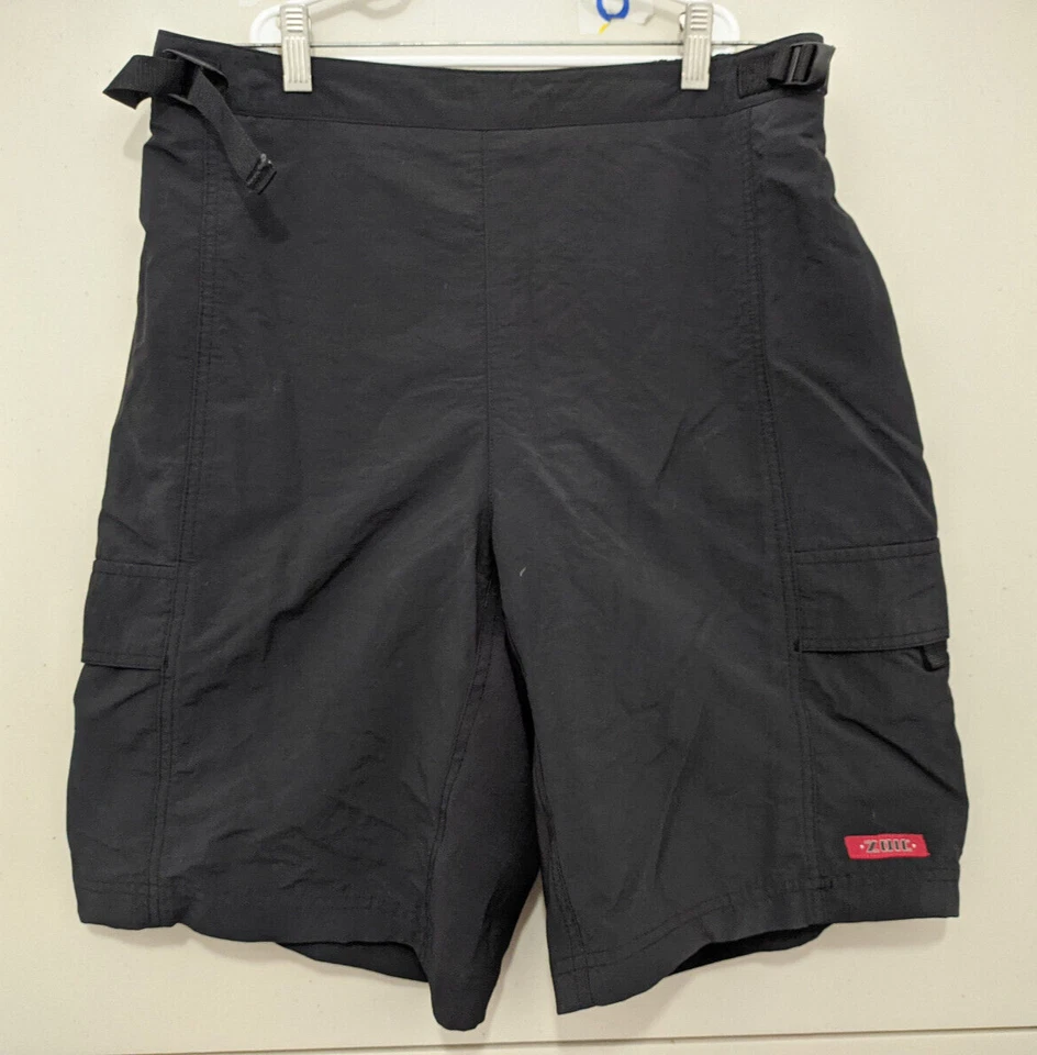 ZOIC SHORTS Mens Large Black Yuba Pad Lined Mountain Biking Cargo Outdoor 10" - Image 1 of 4