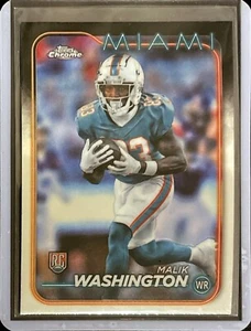 Malik Washington - Rookie - 2024 Topps Chrome Football #254 - Bild 1 von 1