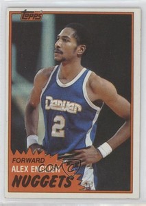 1981-82 Topps Alex English #68W HOF