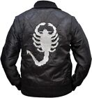 Designer Drive Stylish Satin Fitted Ryan Gosling Men Scorpion Movie Jacket