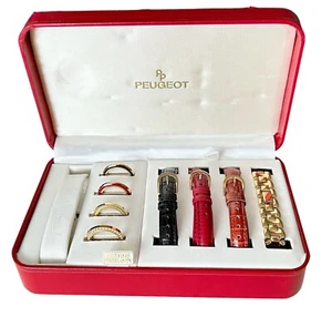 Cinturini e scatola cornici orologio intercambiabili Peugeot donna (no orologio) - Foto 1 di 23