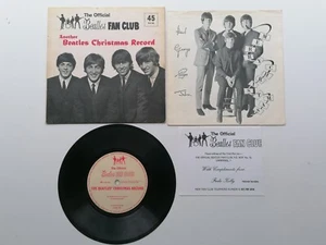 THE BEATLES FAN CLUB FLEXI DISC RECORD 1964 - Picture 1 of 15