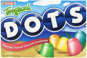 Tootsie Dots sabores tropicales, 7,5 onzas (paquete de 12) - Imagen 1 de 6