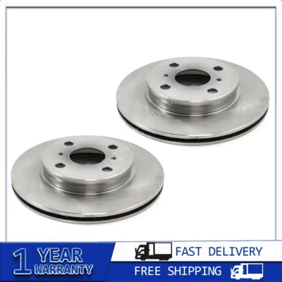 Rotor de freio dianteiro 2 peças para Toyota Tercel 1991 1992 1993 1994 1995 1996 1997 1998 - Imagem 1 de 3