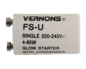 Fluorescent Light Starter Switch Tube Light Bulbs 4W - 65W FS-U Vernons - Picture 1 of 2