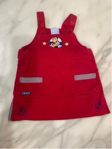 Vintage Baby Disney Winnie the Pooh Piglet Jumper Overall Dress 6 12 mo Nautical - Picture 1 of 6