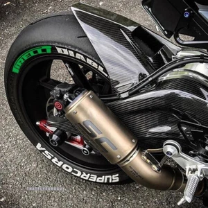 Green Diablo Supercorsa Sticker Tire Lettering Stickers 0.75" Motorcycle 8x Kits - Picture 1 of 1
