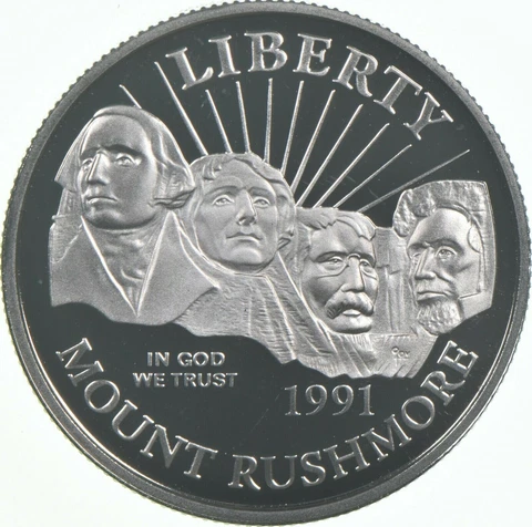 1991-S PROOF Mount Rushmore Golden Anniversary  - Commemorative Half Dollar Cover
