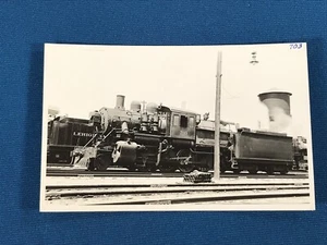 Lehigh Valley Railroad Locomotive 703 @ Sayre Pennsylvania RPPC Photo Postcard - Picture 1 of 5