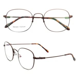 Monturas de gafas de metal con memoria flexible para hombres y mujeres con borde completo gafas redondas - Imagen 1 de 18