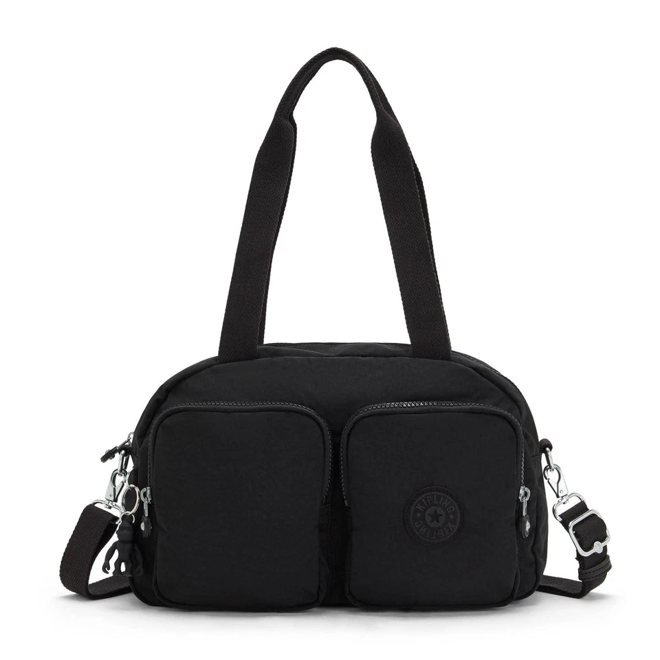 kipling Medium Shoulderbag Umhängetasche Schultertasche Black Noir Schwarz - Bild 1 von 4