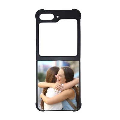 CUSTOMISED-PRINTING Personalised phone case Samsung Z flip 6 5G black TPU rubber silicone cover Z6