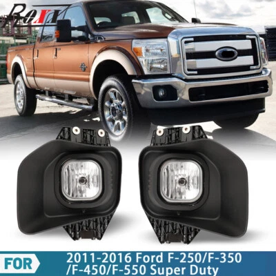 Luces antiniebla transparentes para Ford F250 F350 F450 Super Duty 2011-2016 luces de conducción Foto 1 de 4