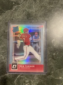 2016 Panini Donruss Optic - Rated Rookies #33 Trea Turner (RC) Aqua /50 - Picture 1 of 2