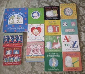 LOT OF 14 SANDRA BOYNTON Board  Books Christmas Parade FaLaLa! Large Barnyard  - Picture 1 of 5