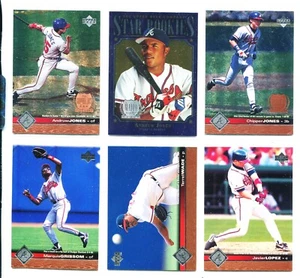 Atlanta Braves 1997 UD Base Team Set 24 Cards, Andruw, Chipper, Maddux, Smoltz - Picture 1 of 8