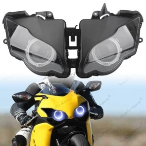 Fully Headlight Assembly Xenon White Angel Eyes For Honda CBR1000RR 2008-2011 - Picture 1 of 21