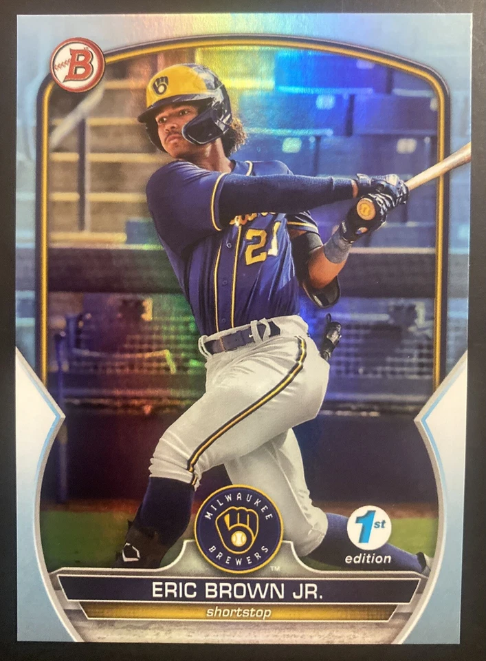 2023 Bowman 1st Edition Eric Brown Jr. Sky Blue Foil  #BPPF-41 - Image 1 of 1
