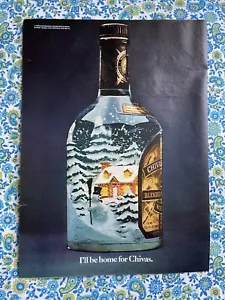 Pubblicità Natale Vintage 1981 Chivas Regal Stampa Scozzese - Foto 1 di 7