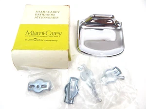 8B Miami-Cary Badaccessoires klassisch 7001 Chrom Metall Seifenschale NEU Vintage - Bild 1 von 5