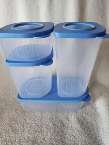 Tupperware Fresh 'N Cool Vorratsbehälter 4er Set - NEU hellblau - Bild 1 von 2