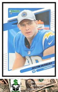 2021 Donruss No Helmet #70b Justin Herbert - Los Angeles Chargers - Picture 1 of 2