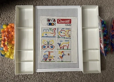 RARE Quercetti Fanta Color 0642 VINTAGE TOY 1980s ITALY 302 Pegs With Board HTF - Изображение 1 из 4