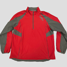 Philadelphia Phillies Jacket Adult XL Red Majestic 1/4 Zip Pullover Golf MLB