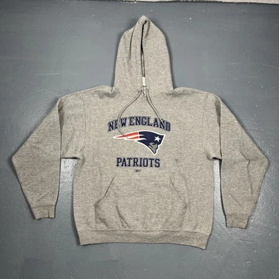 Sudadera con Capucha Y2K New England Patriots Reebok Grande De Colección NFL Unisex Otoño Foto 1 de 4