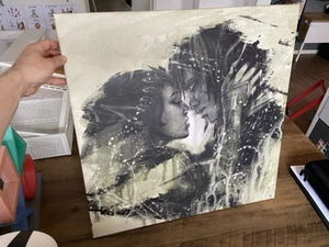 Zelda und Link Gemälde Kunstdruck auf Leinwand – 60 x 60 cm - Bild 1 von 3