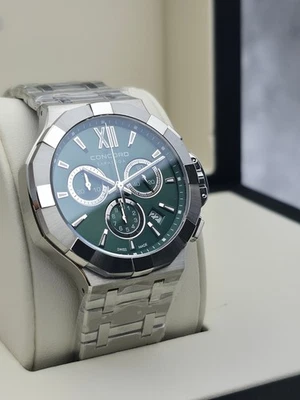 Concord Saratoga Chronograph Quarz Stahl 40mm Herrenuhr - Bild 1 von 4