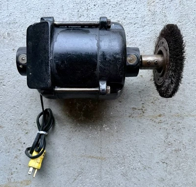 Vtg GE Motor ~ 1/4hp ~ 1725 rpm ~ 110V ~ 3.4A ~ Model 5KH47AB479A - Works Great - Image 1 of 4