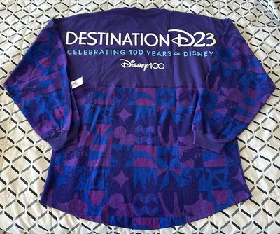 Camiseta deportiva MEDIANA 2023 Disney Destination D23 Expo WDI Mickey Mouse Purple Spirit Foto 1 de 3