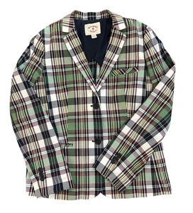 Brooks Brothers Boys Sport Coat Madras Pattern Size 12 blazer 100% Cotton event - Picture 1 of 6