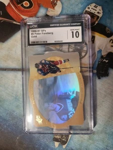 1996-97 SPx #8 Peter Forsberg Gold CGC 10 - Picture 1 of 2