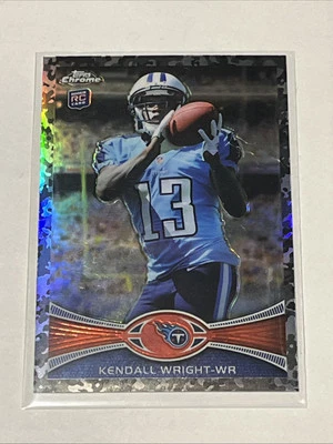 2012 Topps Chrome Military Refractor /499 Kendall Wright #212 Rookie RC - Image 1 of 3