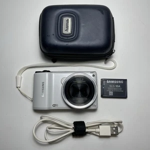 Cámara digital compacta Samsung WB200F 14,2 MP probada + cargador, batería, estuche para cámara - Imagen 1 de 18