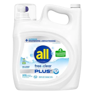 All Free & Clear Plus+ Flüssigwaschmittel, 160 Ladungen, 200 fl oz - Bild 1 von 2