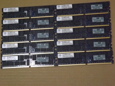 Nanya 4GB x 10 2Rx4 PC2-5300P DDR2 667Mhz 240Pin 36 chips CL5 ECC REG Foto 1 de 4