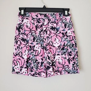 Lilly Pulitzer Boys Beaumont Shorts Hanging with my Boo Pink Black Panda Size 7 - Picture 1 of 10