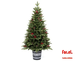 Pinetto Cm.180 mit 250 LEDs Warmlicht mit Beeren PE + PVC FLORA - Bild 1 von 1
