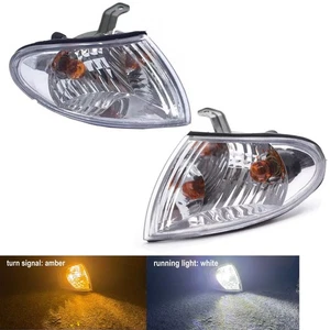 LED Amber Front Corner Signal Lamps w/White DRL For Hyundai Accent 4/5drs 95-99 - Picture 1 of 6