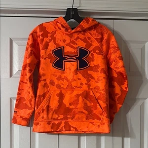 Under Armour Hoodie Sweatshirt Orange Camouflage - Bild 1 von 6