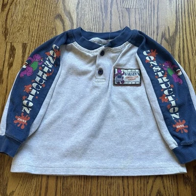Camisa Barney Vintage Manga Larga Niños Talla 3T Foto 1 de 4