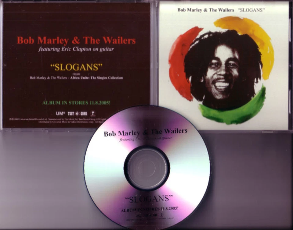 BOB MARLEY Slogans w/ ERIC CLAPTON  TST PRESS PROMO CD - Image 1 of 1