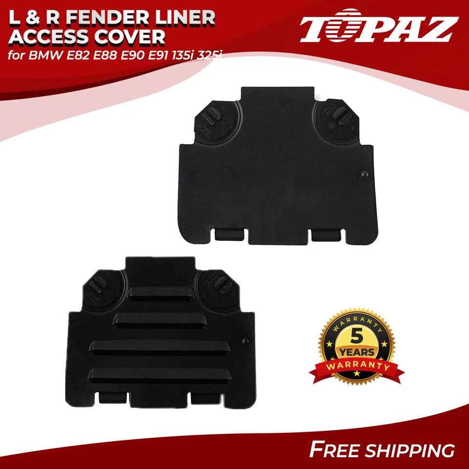 2pcs for BMW Front Left Right Fender Liner Access Cover 51717143849